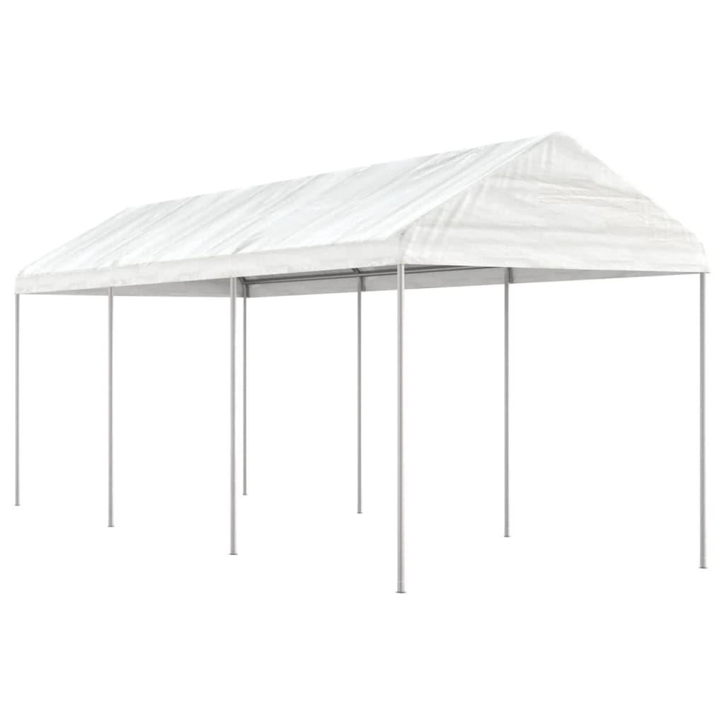 vidaXL Cenador con techo polietileno blanco Dimensiones 2.28 x 2.23 x 2.69 m,  4.46 x 2.28 x 2.69 m,  6.69 x 2.28 x 2.69 m y mas