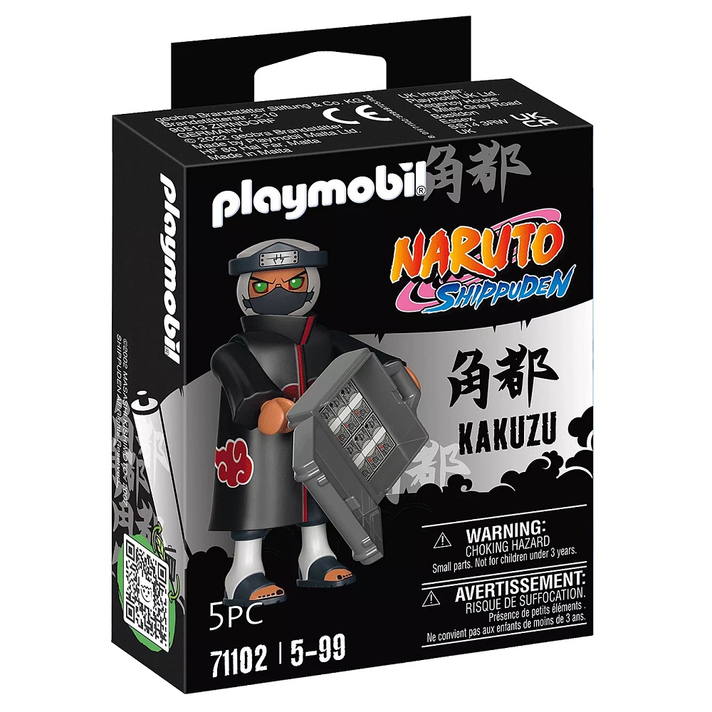 PLAYMOBIL NARUTO SHIPPUDEN - KAKAZU, 71102, PRODUCTO CON LICENCIA OFICIAL, ENVIO 24-48 HORAS PENÍNSULA, PIEZAS, CLICKS, COLECCIONABLES,  JUGUETES, FIGURA, MUÑECO, FAMOBIL, 100% ORIGINAL