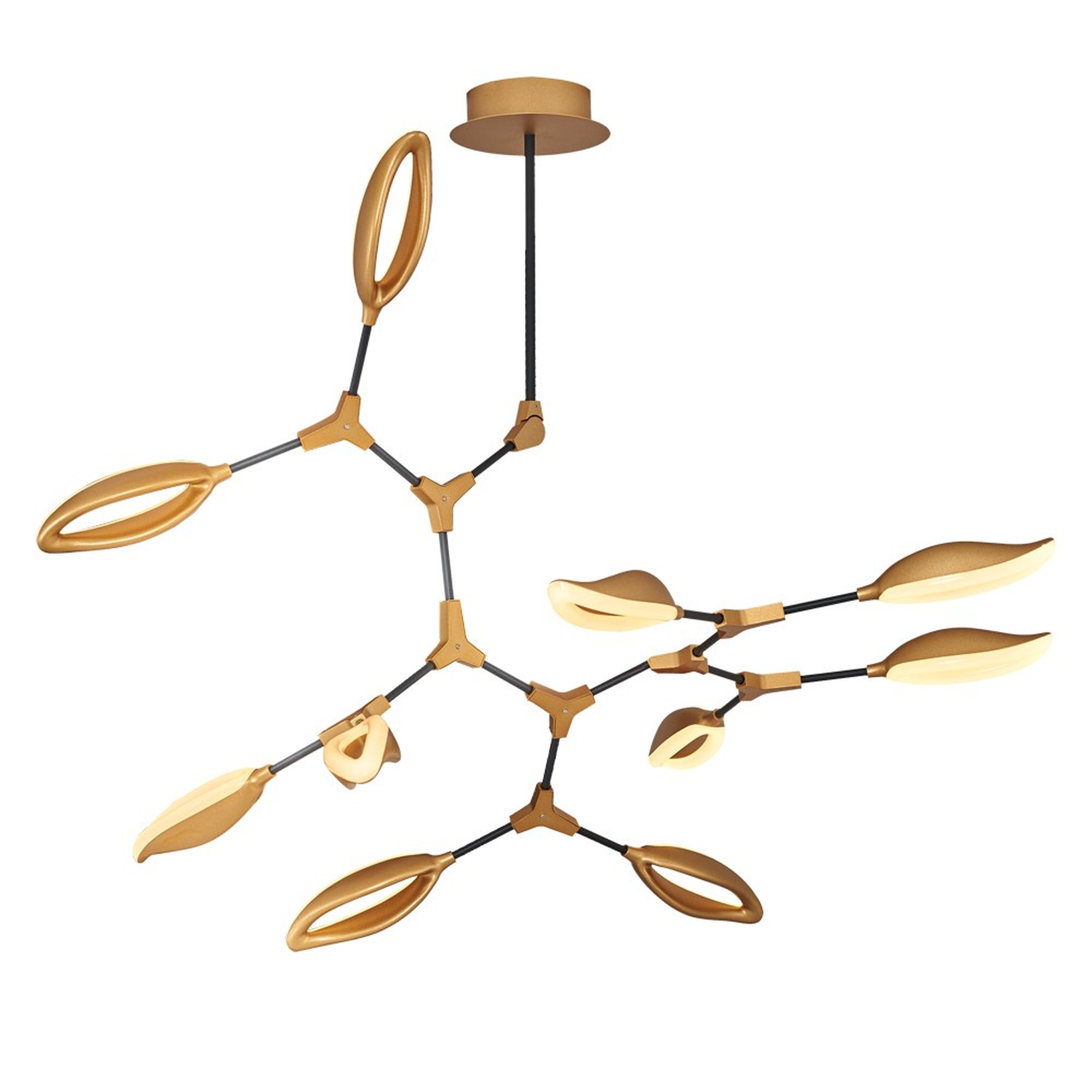Lámpara de techo WELLHOME, Estructura de metal Color Amarillo