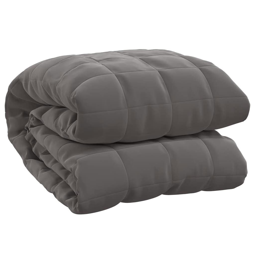 vidaXL Manta con peso tela gris 235x290 cm 11 kg