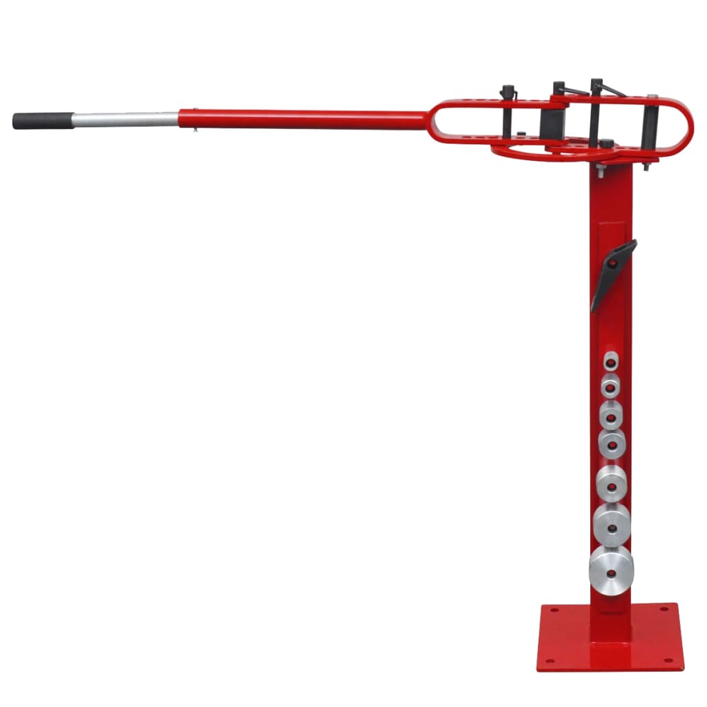 vidaXL Máquina dobladora manual de tubos de acero