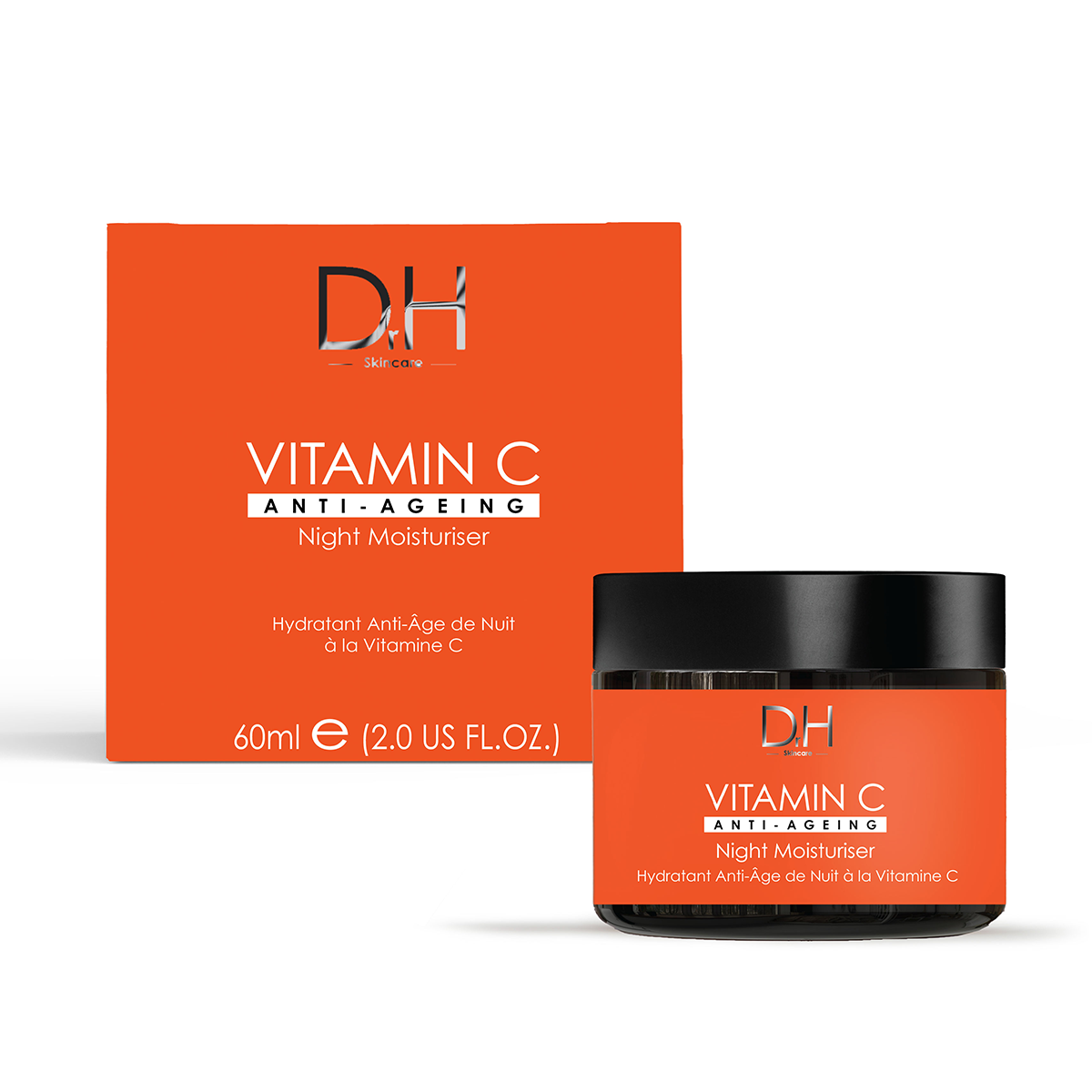 Dr H Crema Hidratante de Noche Antiedad con Vitamina C 60ml