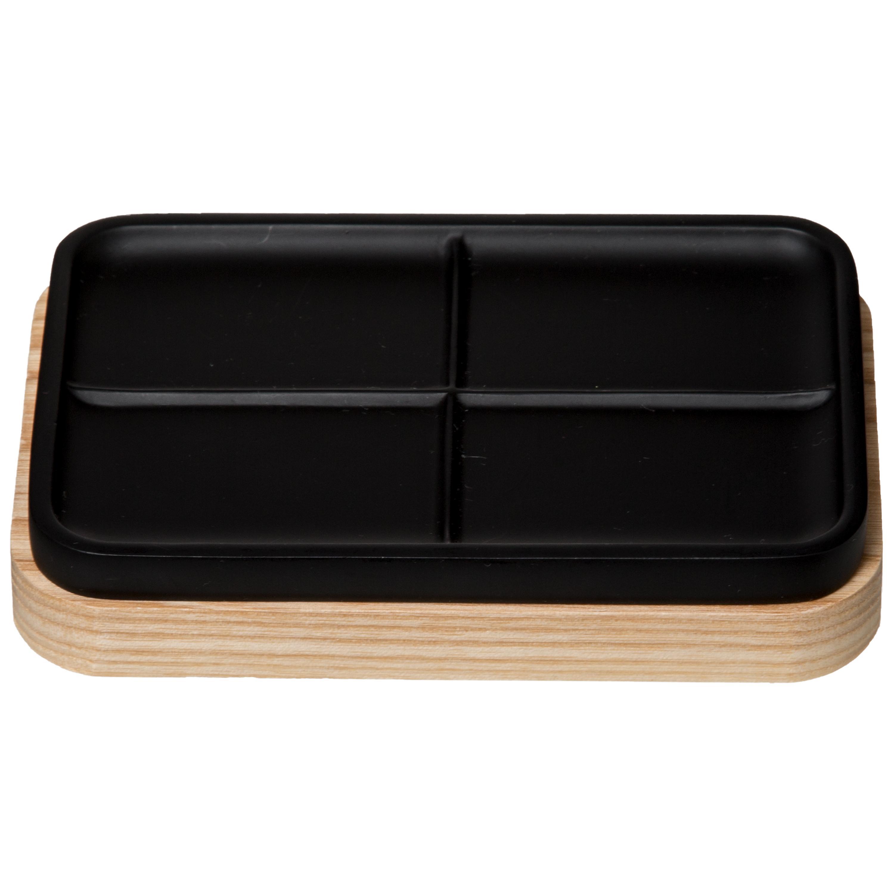 Jabonera Poliresina TRIBECART Elegante Diseño Negro