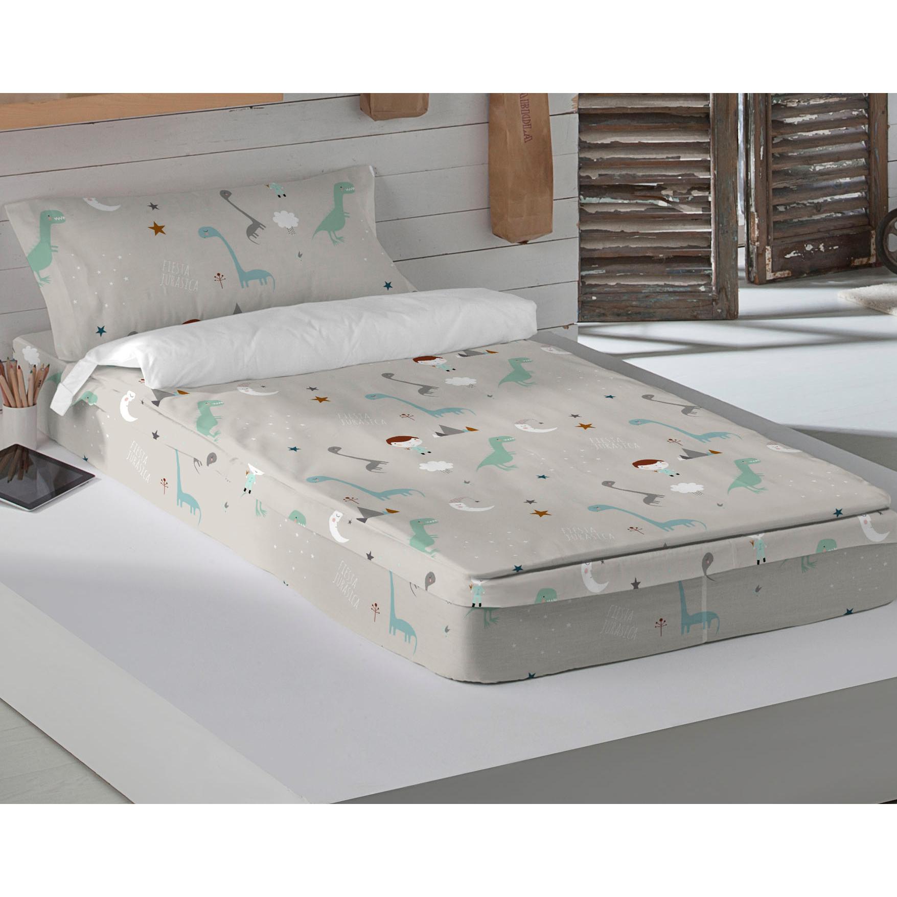 SACO NORDICO INFANTIL 100% ALGODÓN CON RELLENO JURASIC WHITE COOR HACIENDO EL INDIO FABRICADO EN ESPAÑA