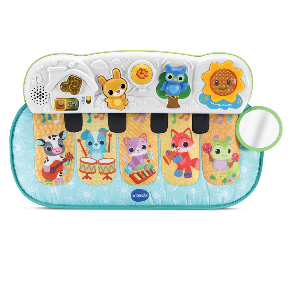 Piano bebé Pataditas musicales, con melodias, canciones, frases y sonidos (Vtech 80-158167)
