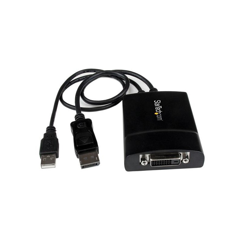 StarTech.com - Adaptador de Vídeo DisplayPort a DVI - Conversor DP++ - Doble Enlace - Activo DP2DVID2