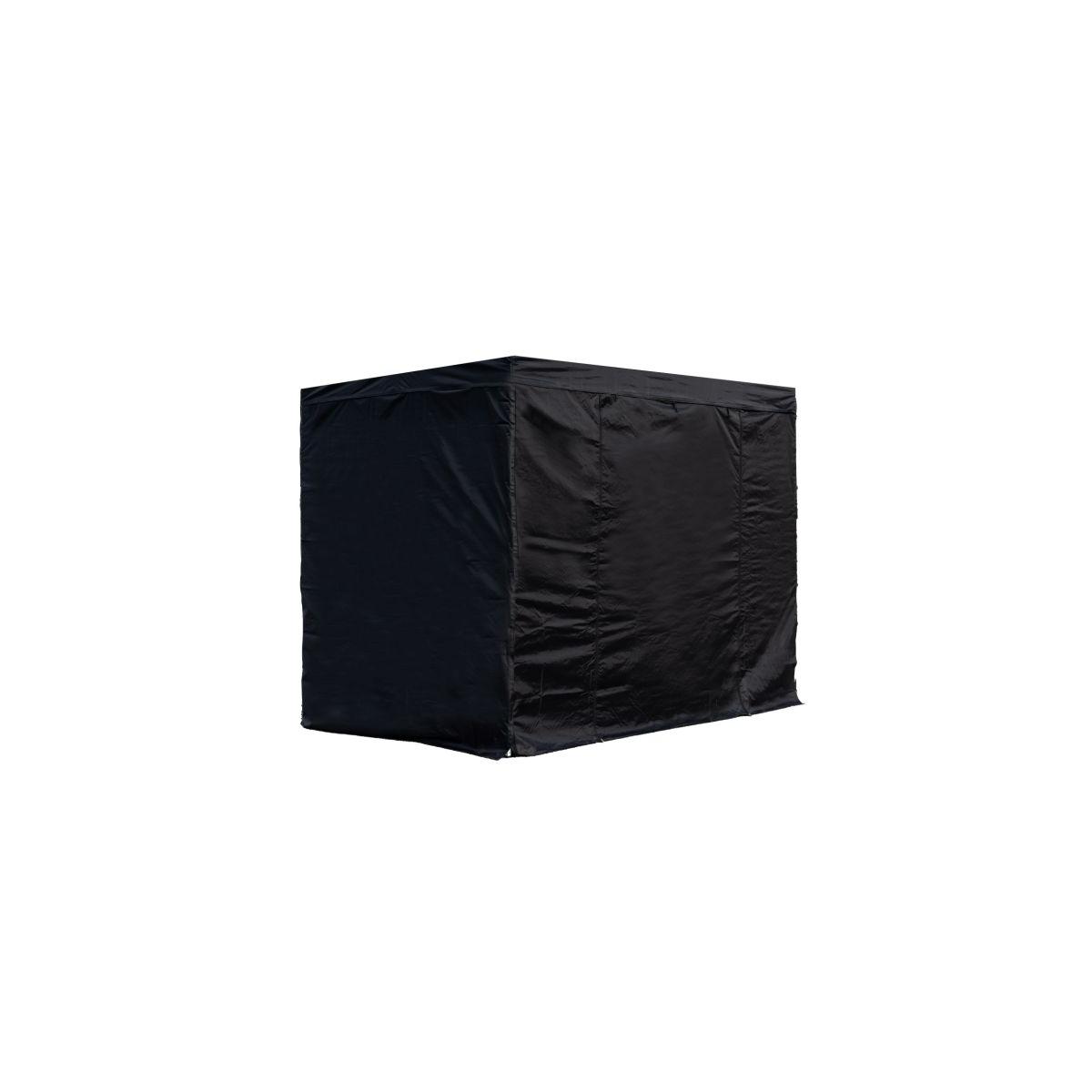 Regalos Miguel - Packs Laterales Carpas Plegables - Pack 4 Laterales para Carpas 4x4 Master Plus 3L1P - Negro