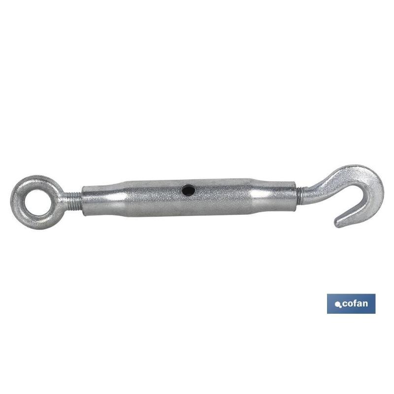 Tensor tubular gancho-anilla m-12   caja 5 unid.