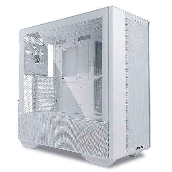 Lian Li - Caja para discos duros PC LANCOOL III G99.LAN3W.00 de aluminio y cristal templado, full-tower e-ATX con 4 ventiladores PWM preinstalados y refrigeración líquida hasta 420 mm