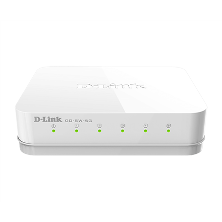 D-Link | Switch | GO-SW-5G/E | No administrado | Escritorio | Número de puertos 10/100 Mbps (RJ-45) | Número de puertos 1 Gbps (RJ-45): 5 | Número de puertos SFP | Número de puertos PoE | Número de puertos PoE+ | Fuente de alimentación