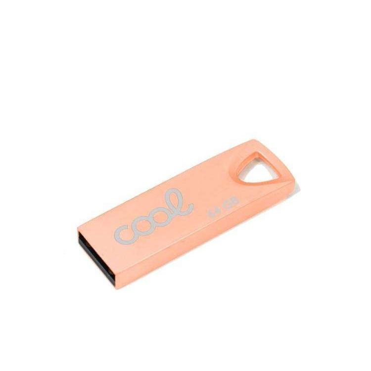Memoria USB Pen Drive USB x64 GB 2.0 COOL Metal KEY Rose Gold