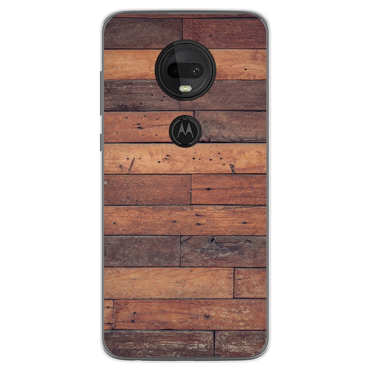 Tumundosmartphone Funda Gel Tpu para Motorola Moto G7 / G7 Plus diseño Madera 03 Dibujos