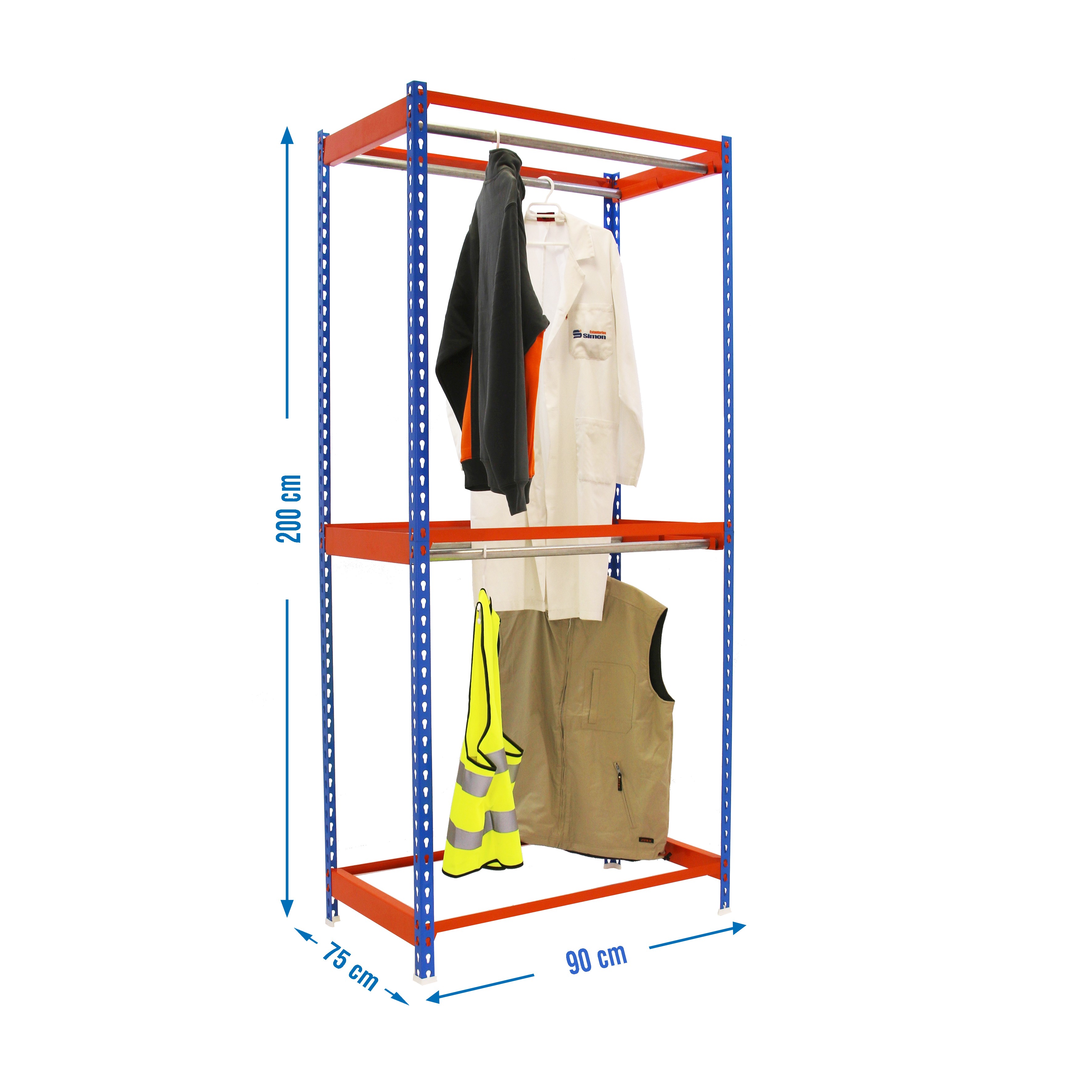 Estantería Guardarropa SIMONRACK Simonclothingdouble 2/209075 azul/naranja