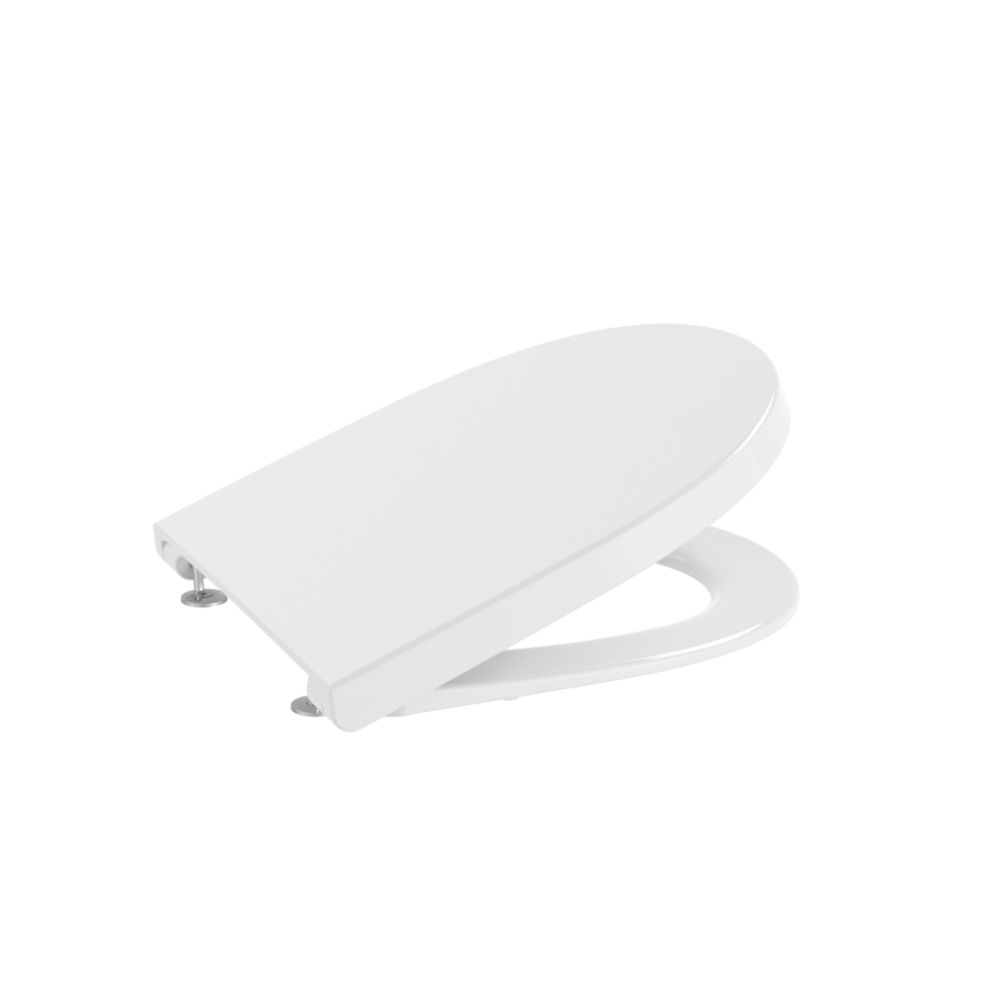 Tapa y asiento con caíada libre para inodoror compacto Meridian Compact. 8012AB00B Roca