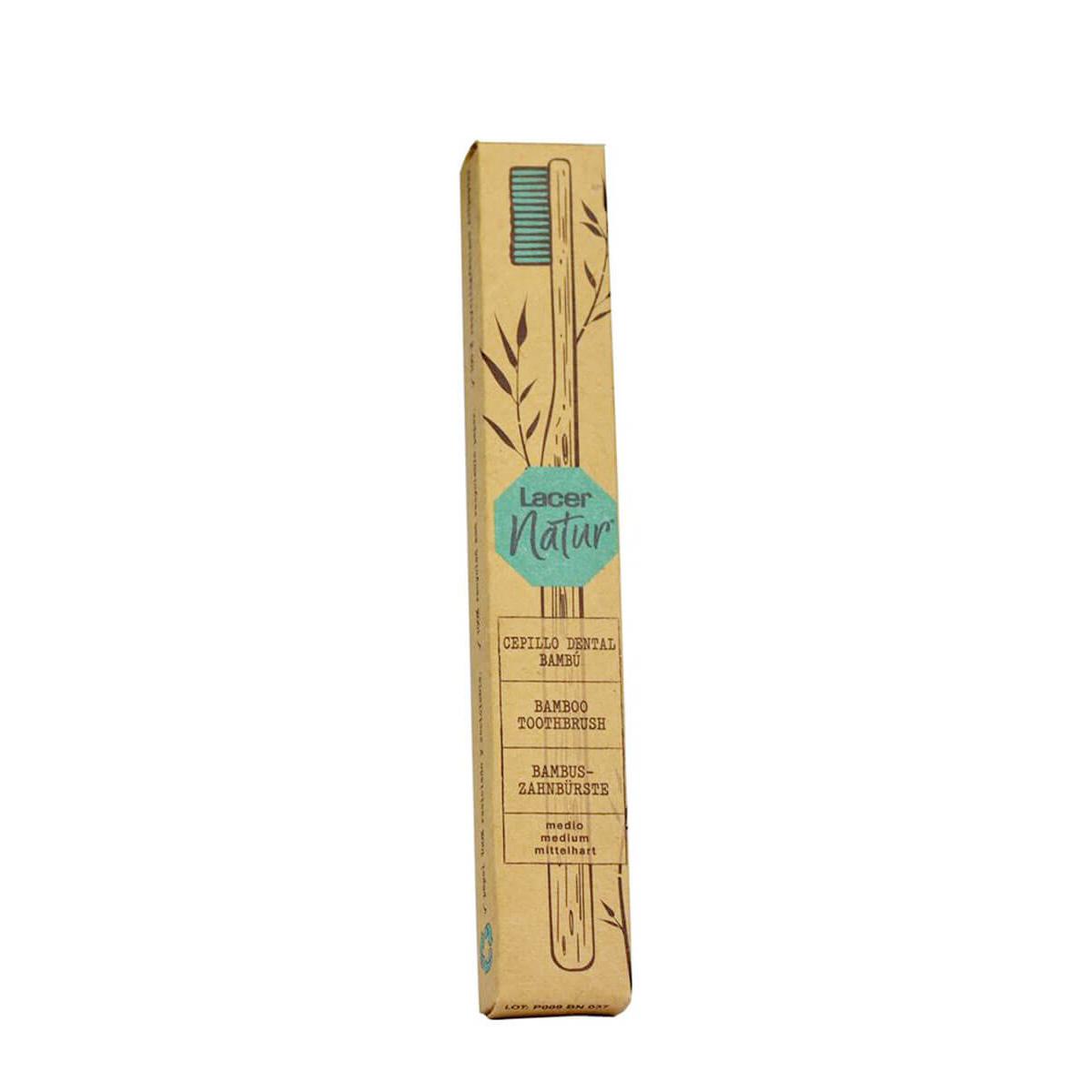 Lacer natur cepillo dental bambú adulto medio