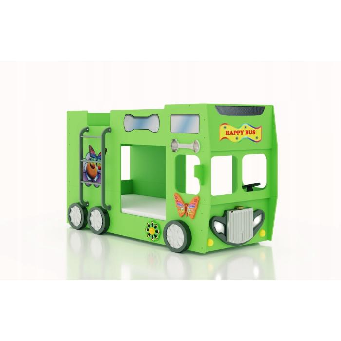 Cama Plastiko Happy Bus Green