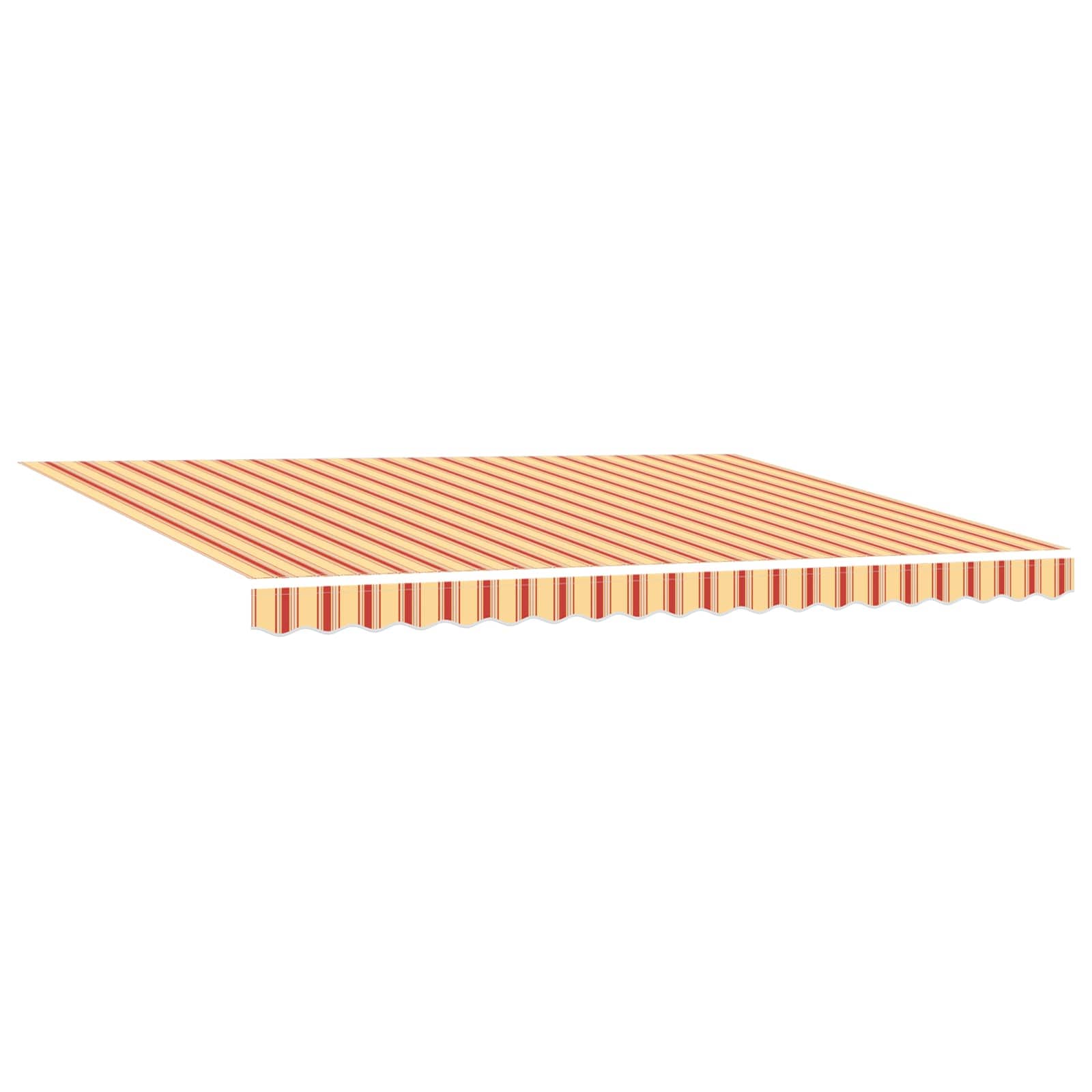 vidaXL Toldo Retráctil Poliéster y Acero 450 x 350 cm Multicolor