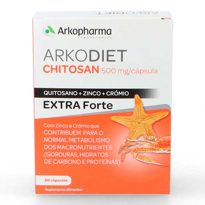 Arkopharma Chitosan Extra Forte 500mg - Supresor del Apetito y Regulador del Metabolismo