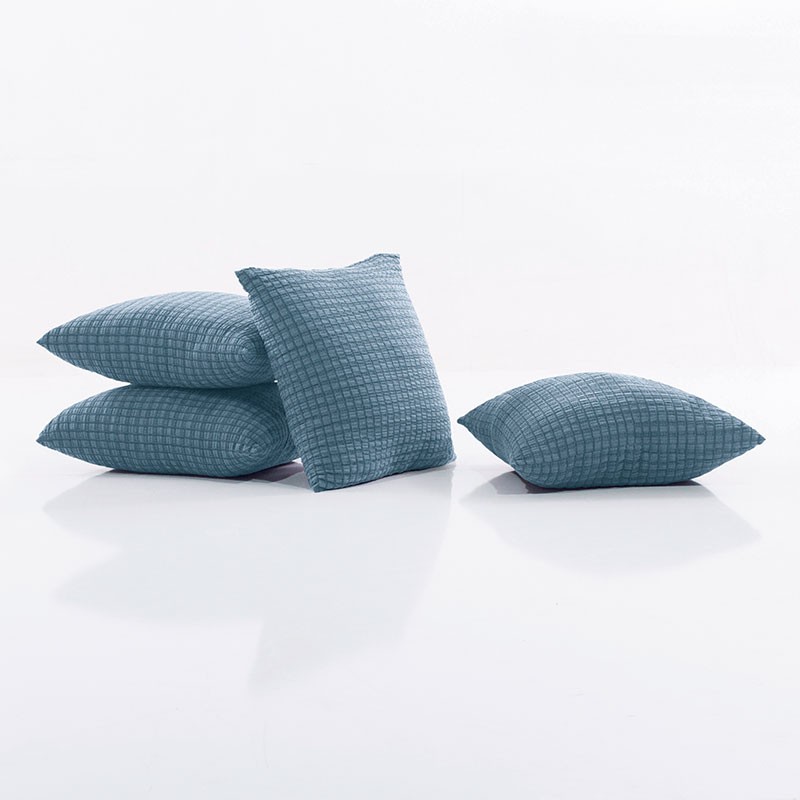 MAXIFUNDAS FUNDAS DE SOFA & CHAISE LONGUE | Modelo Gravity | Pack 2 Fundas de Cojín | Color Celeste