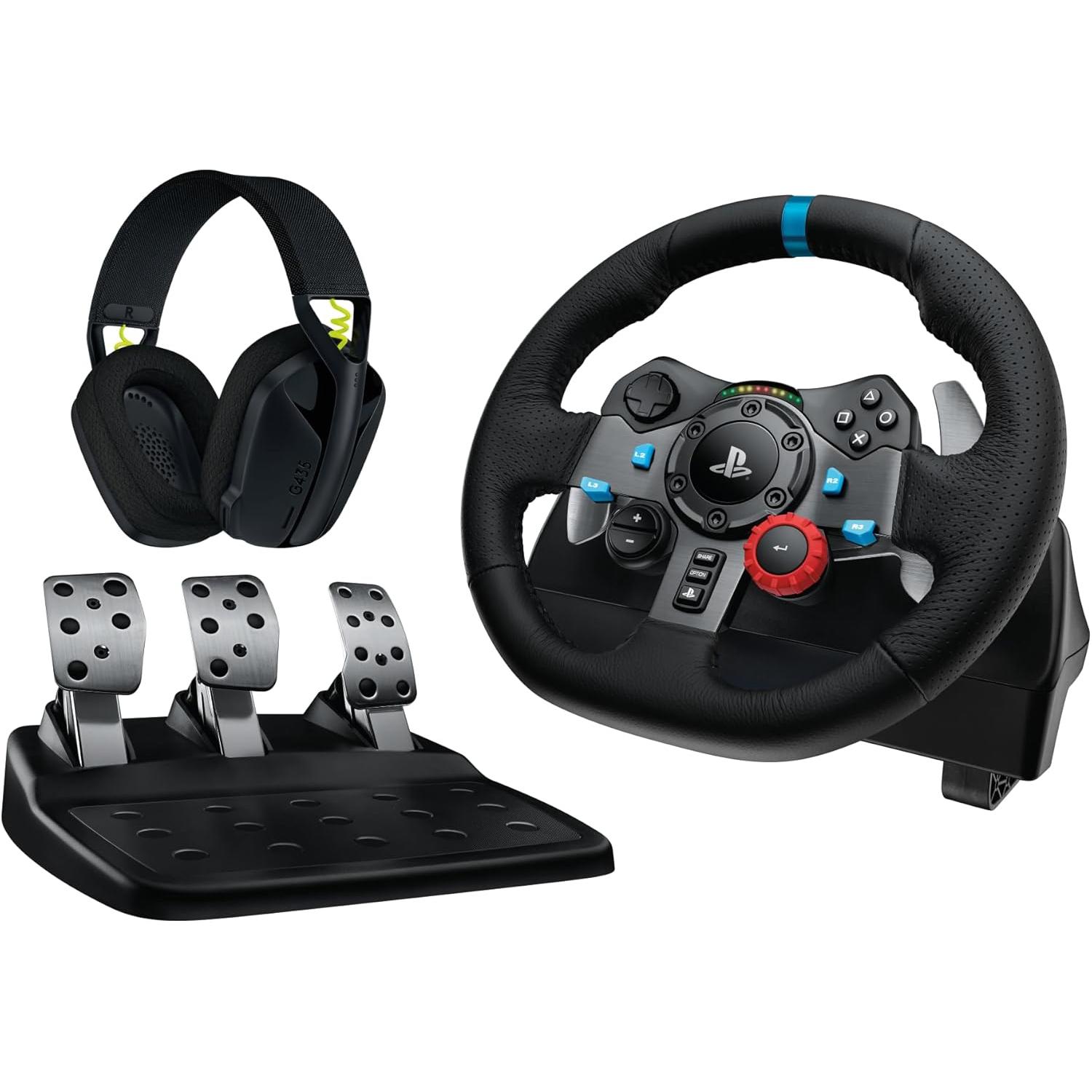 Logitech G29 Volante + Auriculares gaming Logitech G435 PS5/PS4/PC