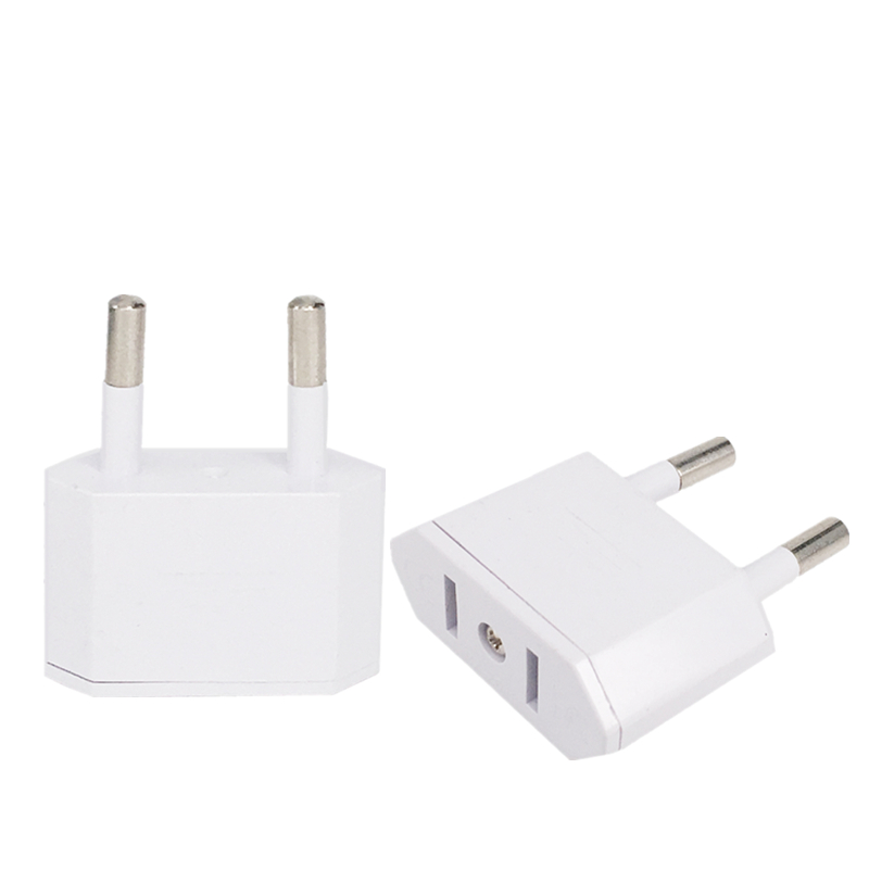 LAIVIYA Ladrón De Enchufes Plano Y Giratorio 180° - 2 USB + 2 Tomas | Adaptador USA A UE, Ideal Para Viajes Y Casa