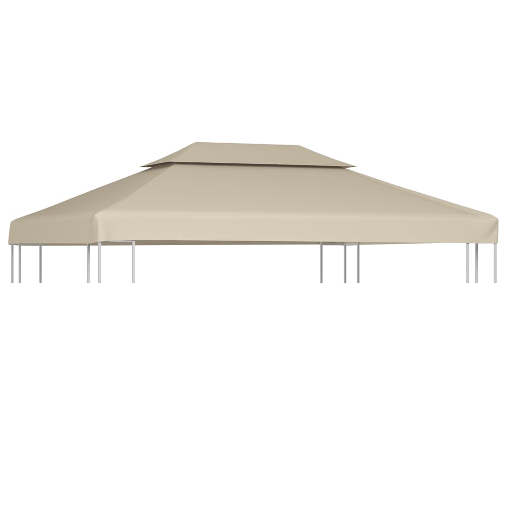 vidaXL Cubierta de Repuesto de Cenador Toldo Superior Refugio 3x4 m Color Beige,  Verde,  Crema y mas