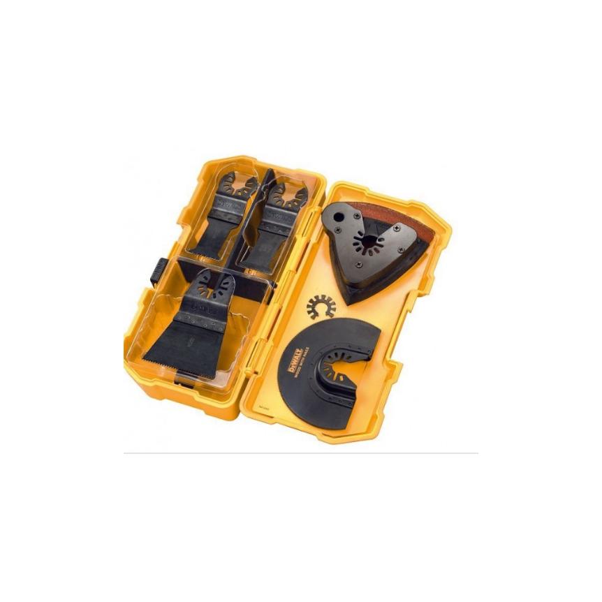 DeWALT DT20731-QZ Juego de aspas para herramienta multifuncional, accesorio versátil, ideal para cortes precisos en materiales como madera y plásticos