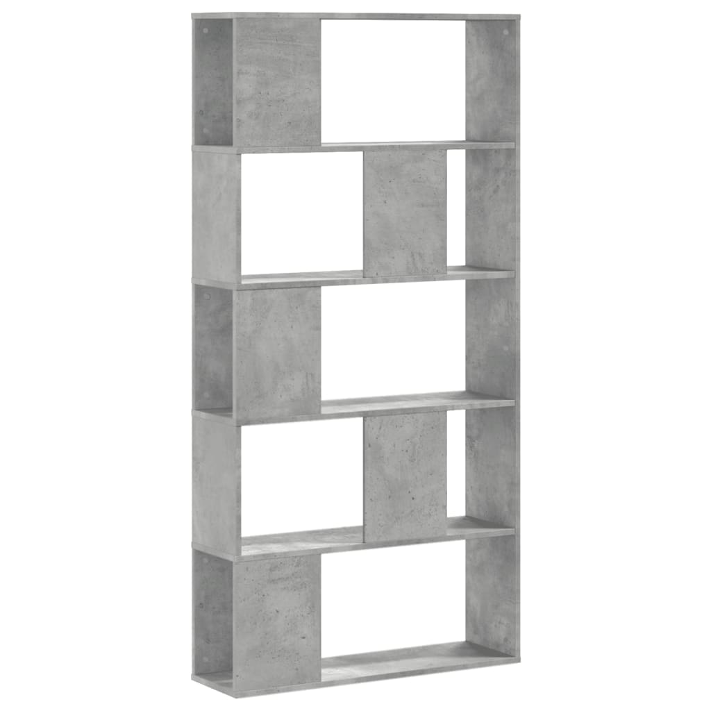 vidaXL Librería 5 estantes madera ingeniería 80,5x23,5x162,5 cm Multicolor