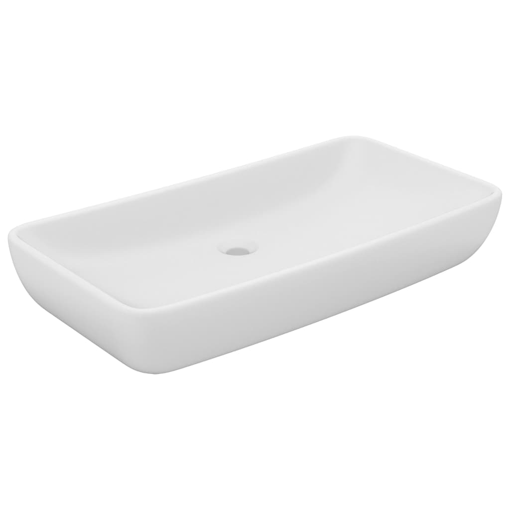 vidaXL Lavabo  rectangular de lujo cerámica 71x38 cm