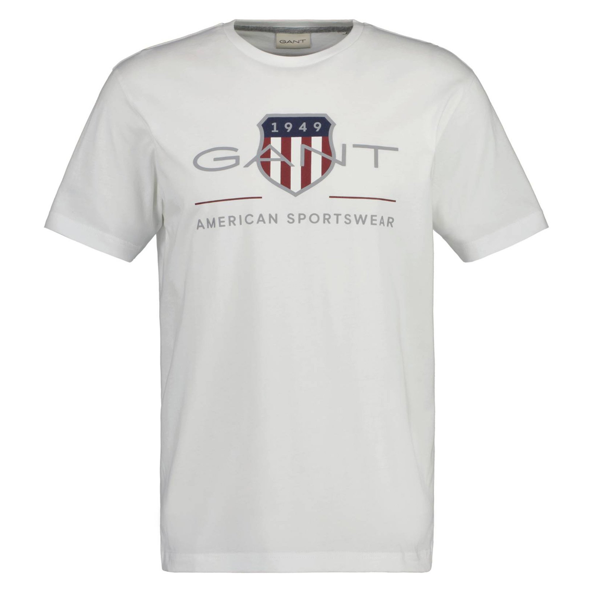 GANT Camiseta para hombre - REGULAR ARCHIVE SHIELD, cuello redondo, manga corta, algodón, estampado REG ARCHIVE SHIELD