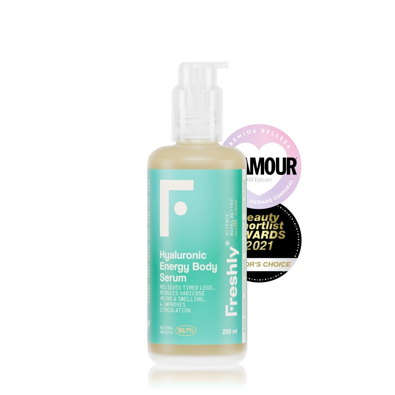 Freshly Cosmetics - Gel frío piernas cansadas y sensación de hinchazón Hyaluronic Energy Body