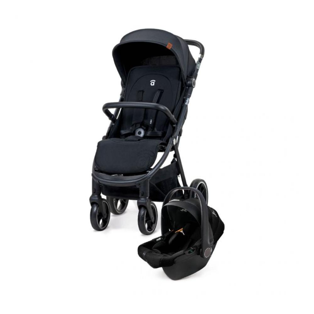 Carrinho de bebé 2 em 1 Asalvo Kibu Black