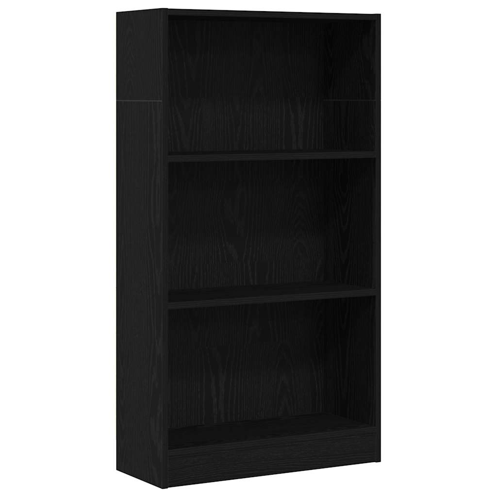 vidaXL Librería de roble negro de 60x24x109 cm, fabricada en madera de ingeniería