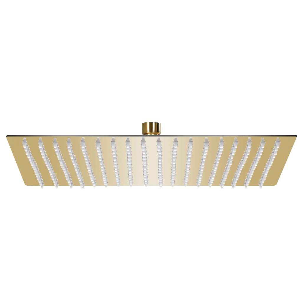 vidaXL Cabezal Ducha Efecto Lluvia Acero Inox Cuadrado 50x50 cm Baño Color Negro,  Dorado, y mas