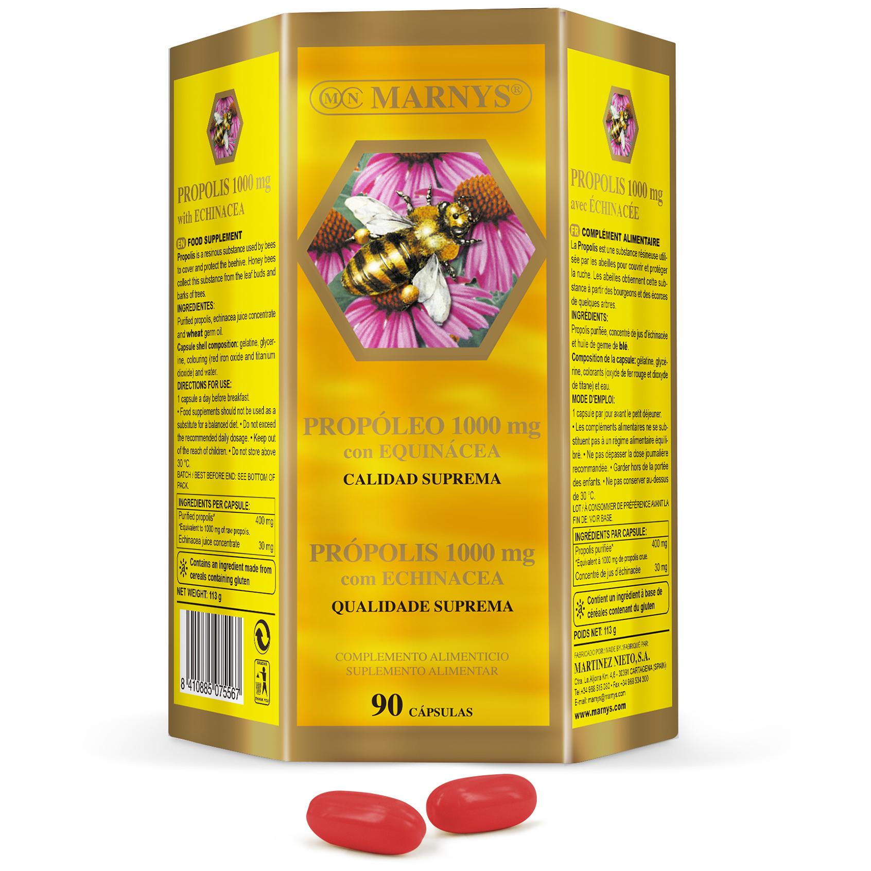 Marnys Propoleo 1000 mg + equinacea 90 cápsulas x 1000 mg