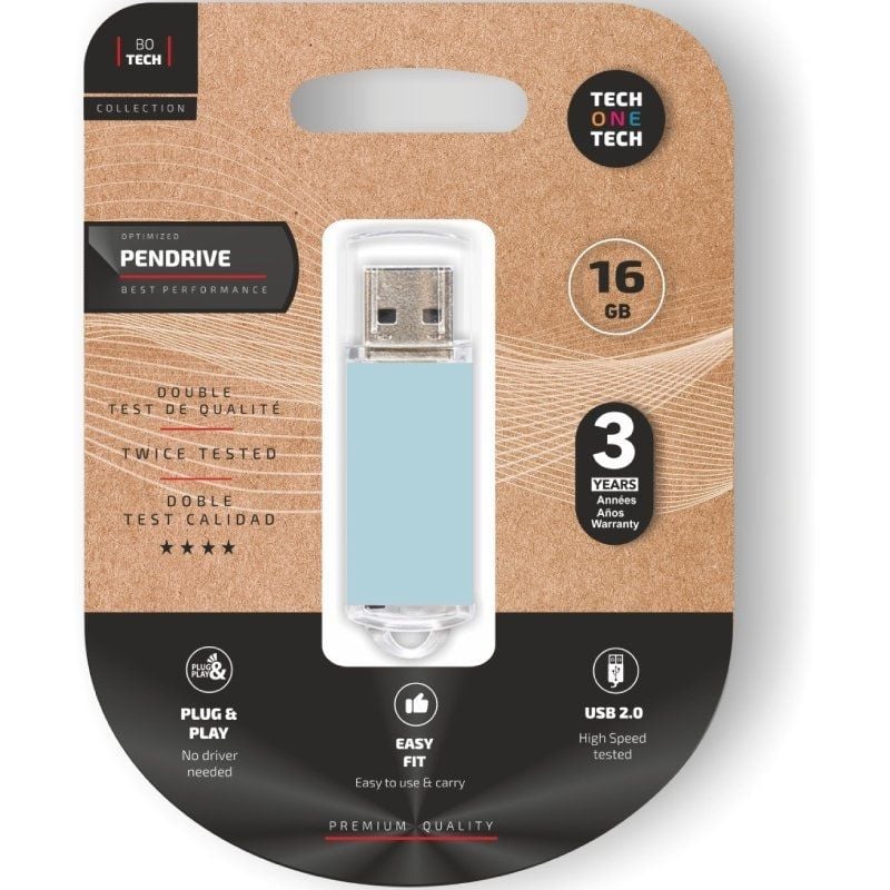 Tech One Tech Pendrive TEC3010-16 16 GB USB 2.0