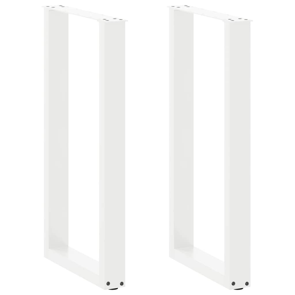 vidaXL Patas para mesa de bar en forma de U (2 unidades) 50 x (90-91) cm, acero