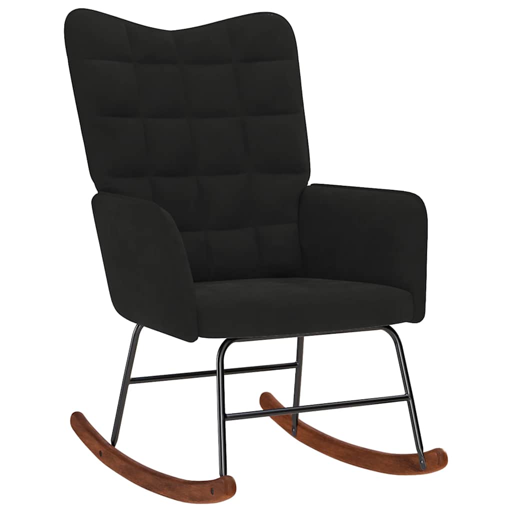 vidaXL Silla mecedora de terciopelo Multicolor