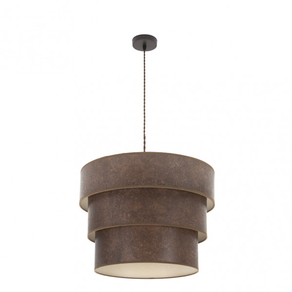 Colgante de 3 luces modelo Smile Marron/oxido FABRILAMP
