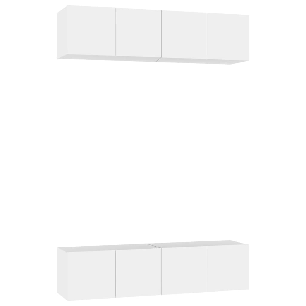 vidaXL Muebles de salón 4 uds madera ingeniería 60x30x30 cm, Mueble de Salon, Mueble TV, Mueble TV salon, Mesa de TV, Mueble tele