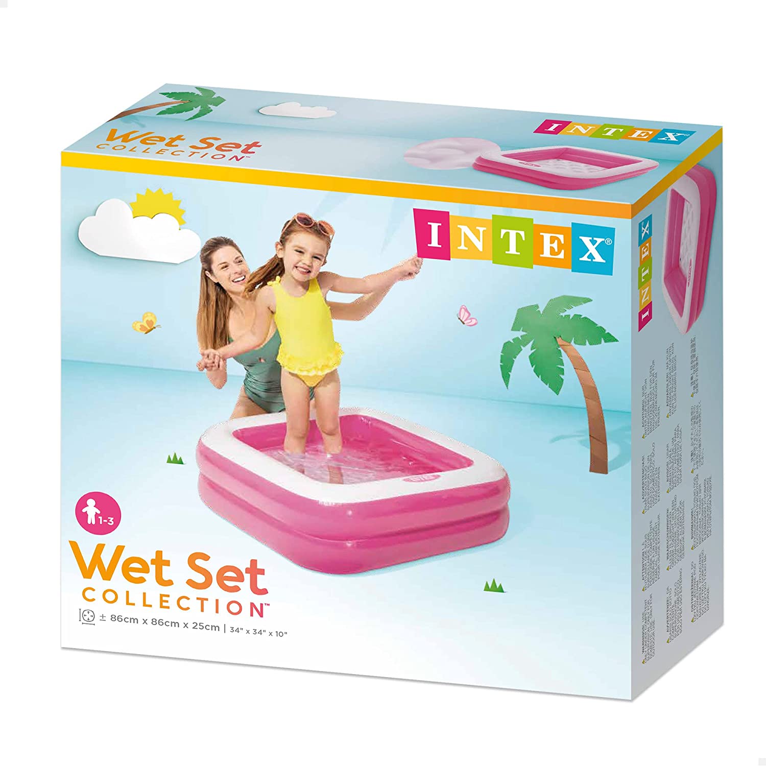 Piscina hinchable 3 aros - 114x25cm intex (57412)