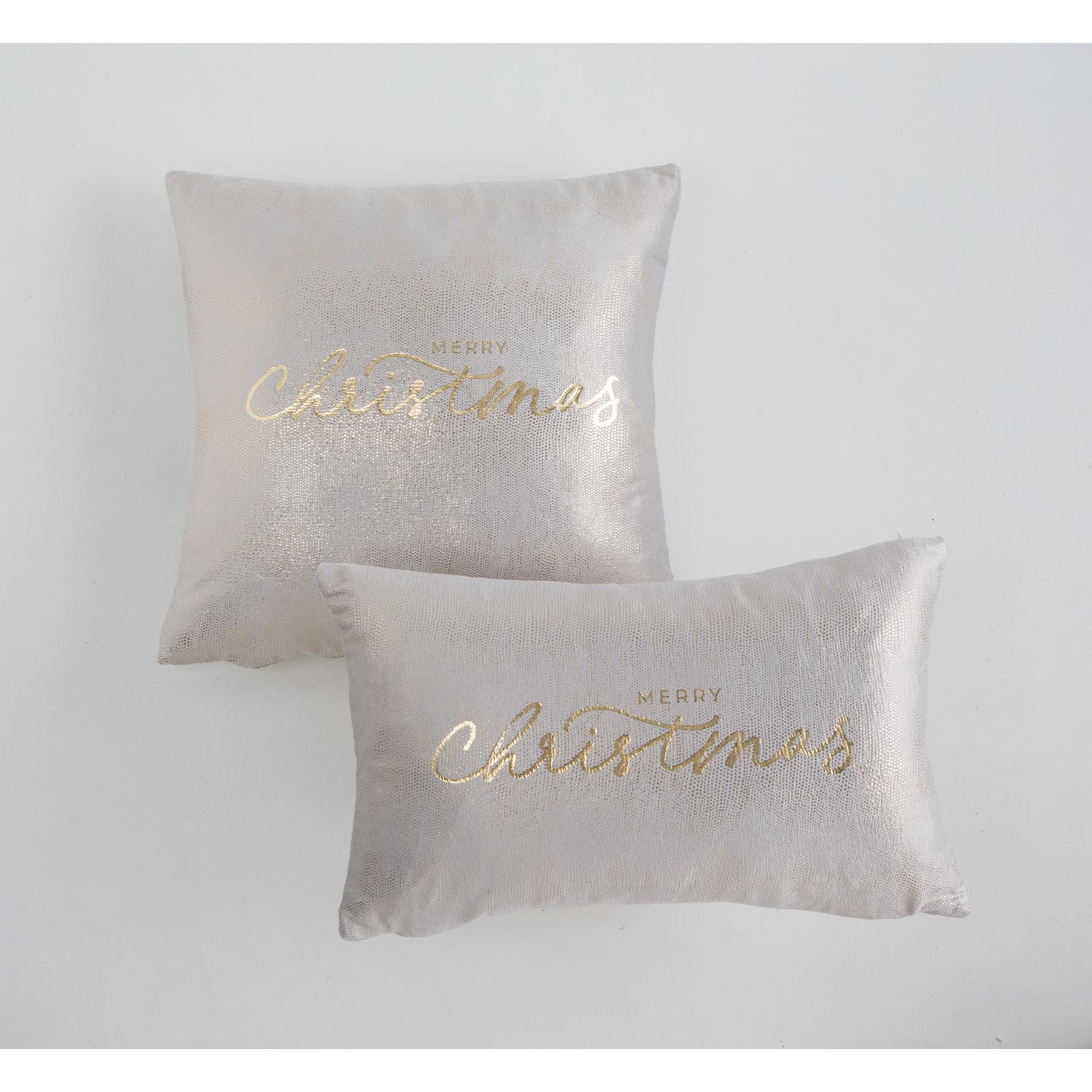 Mint Deco Pack 2 Fundas de Cojín Terciopelo Navideño - Decoración