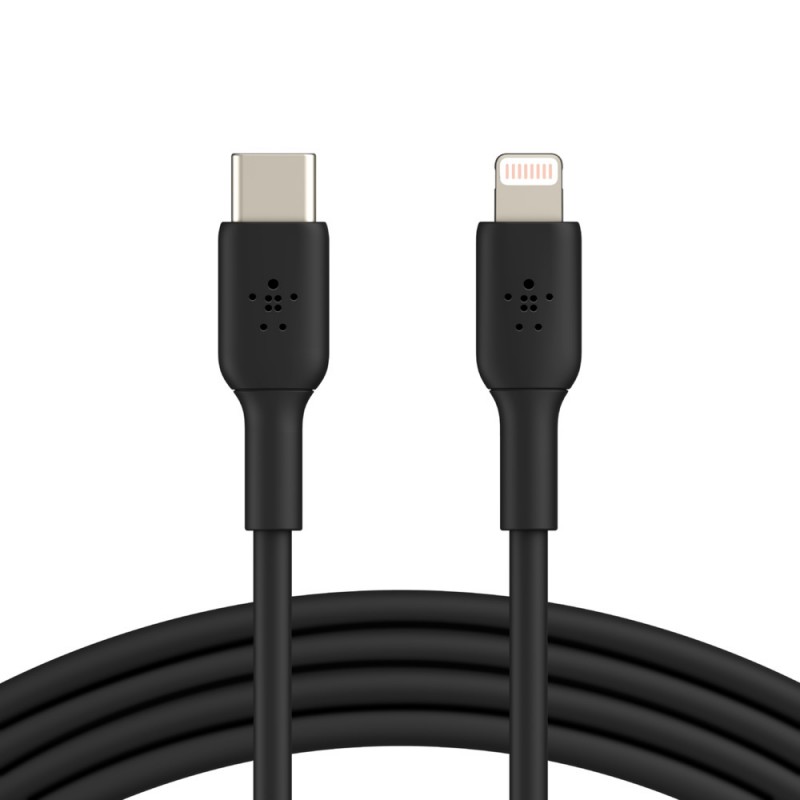 Belkin - CAA003BT1MBK cable de conector Lightning 1 m Negro CAA003BT1MBK
