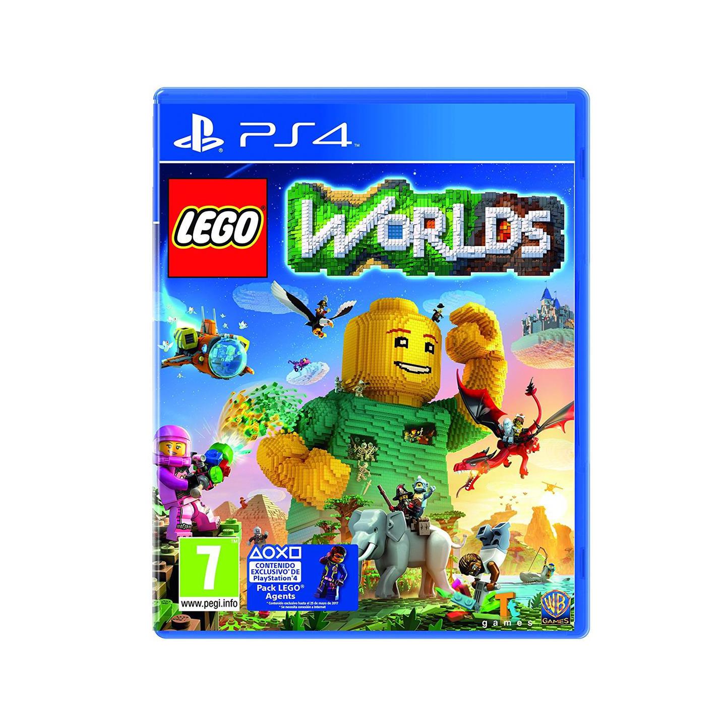 Warner Lego Worlds PS4 - Juego de Construcción Cooperativa