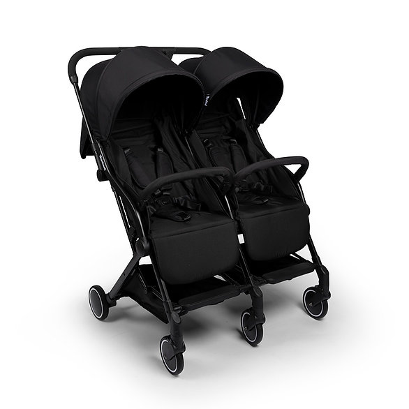 Carrinho de passeio para gémeos Adige Black Baninni