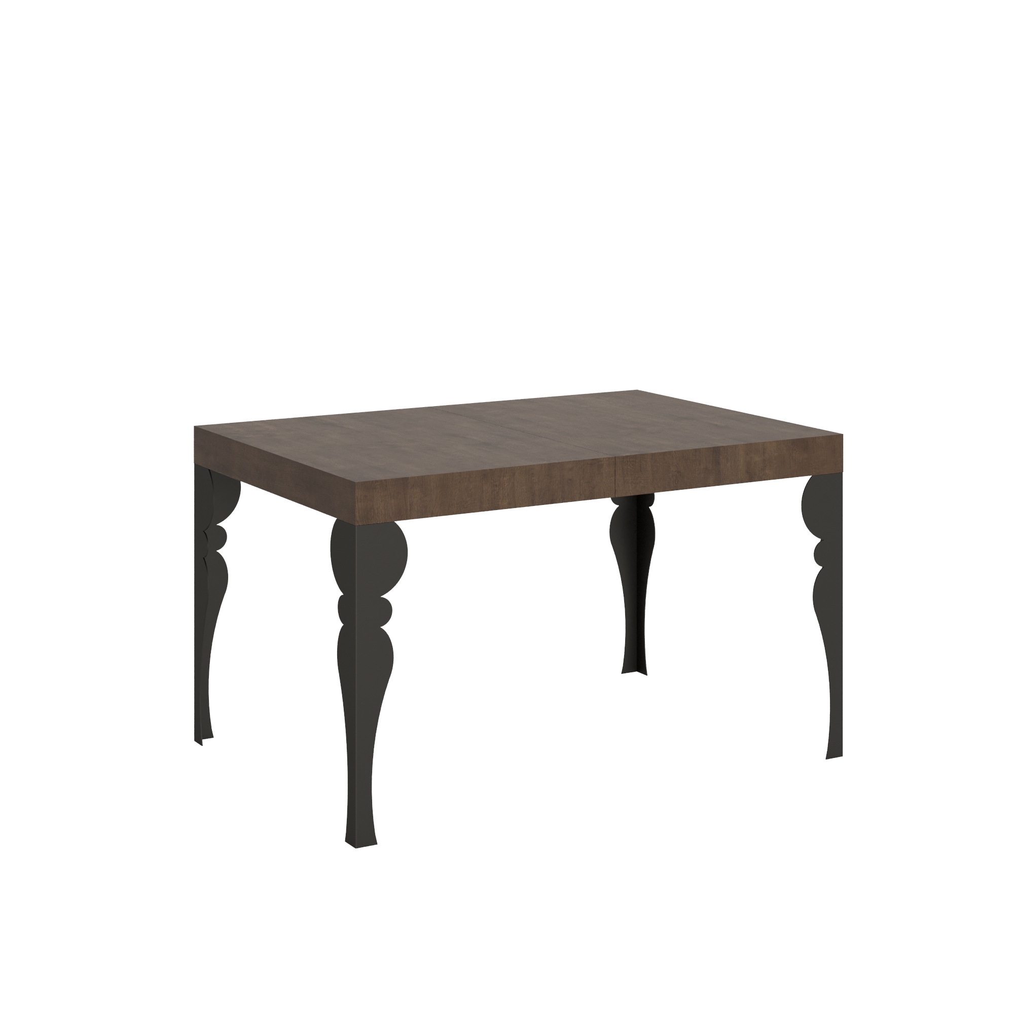 Mesa extensible 90X140/244 cm Paxon Estructura Nogal Antracita - Itamoby