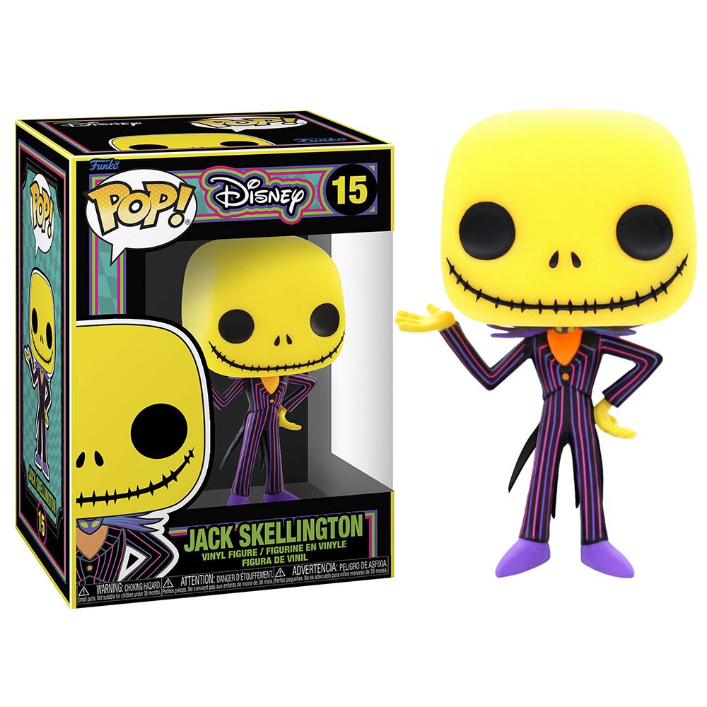 FUNKO POP! PESADILLA ANTES DE NAVIDAD - JACK ESQUELETON (BLACKLIGHT), 63960, Nº15, TIENDA CON LICENCIA OFICIAL