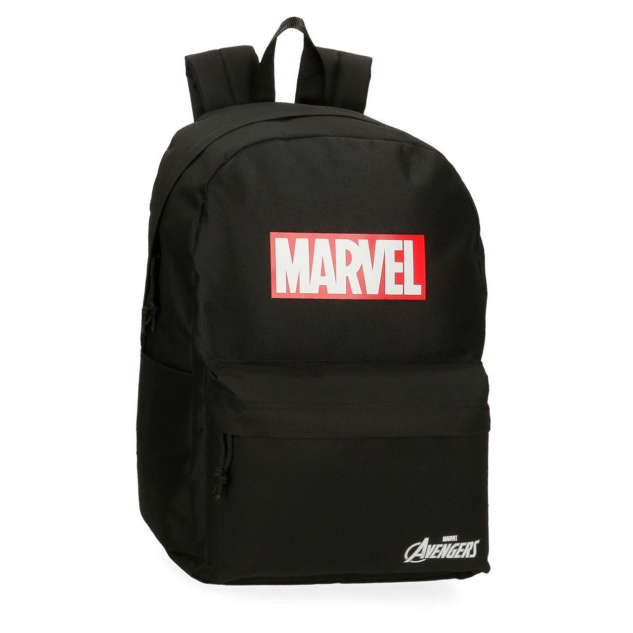 Marvel Mochila Escolar Poliéster Marvel Red Logo Negro