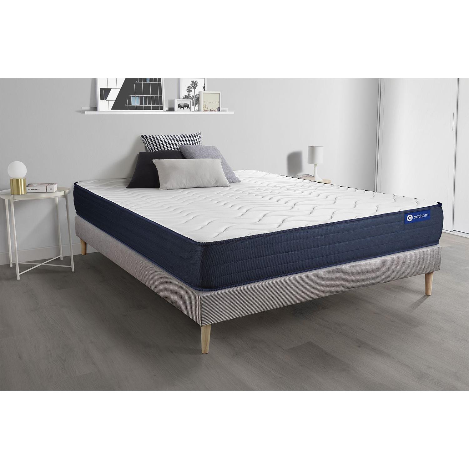 Pack colchón Actilatex life 120x190cm + Somier, Látex y espuma viscoelástica, 5 zonas de confort