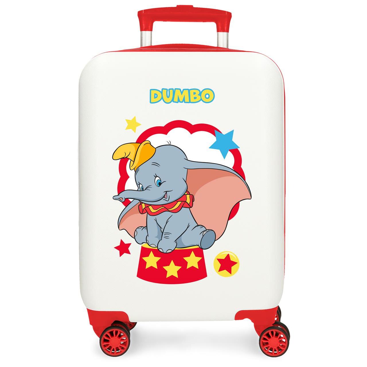 Maleta de cabina Dumbo circus blanco 33x50x20 cm